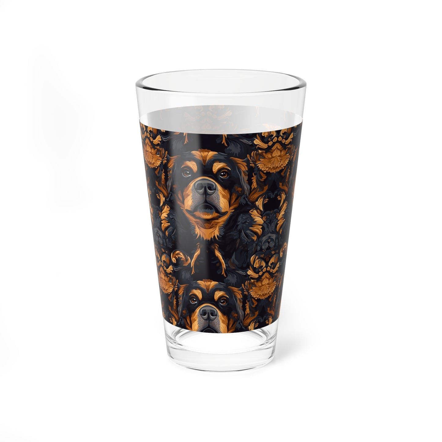 Modern Rottweiler Royalty Mixing Glass, 16oz