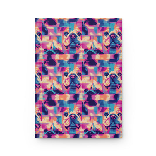 Dazzling Bulldog Chic Hardcover Journal Matte