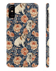 Blooming Bulldog Beauty Slim Phone Cases