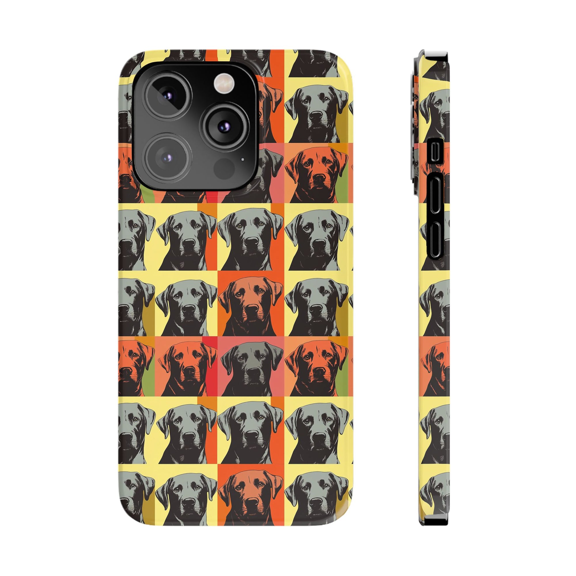 Whimsical Warhol Labrador Slim Phone Cases