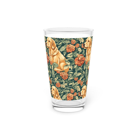 Blooming Goldie Glam Pint Glass