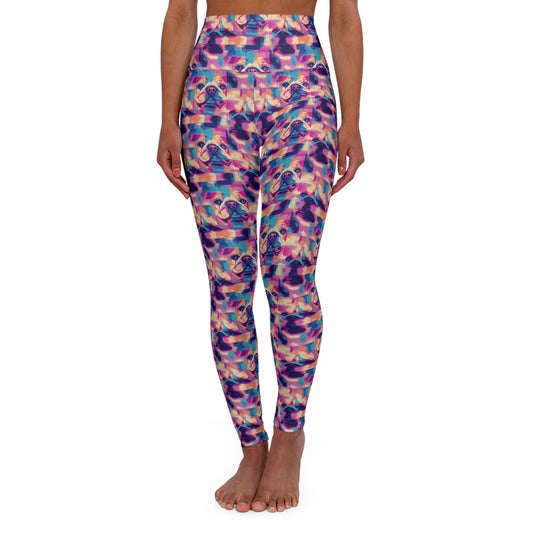 Dazzling Bulldog Chic High Waisted Yoga Leggings