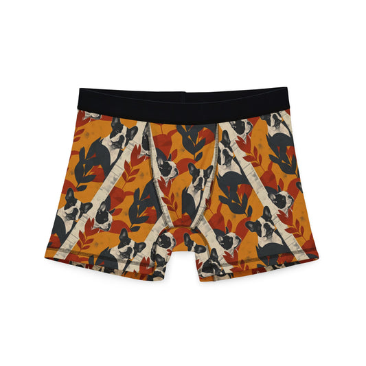 Chic Frenchie Charm Men's Boxers