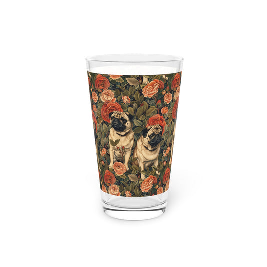 Blooming Pug Paradise Pint Glass