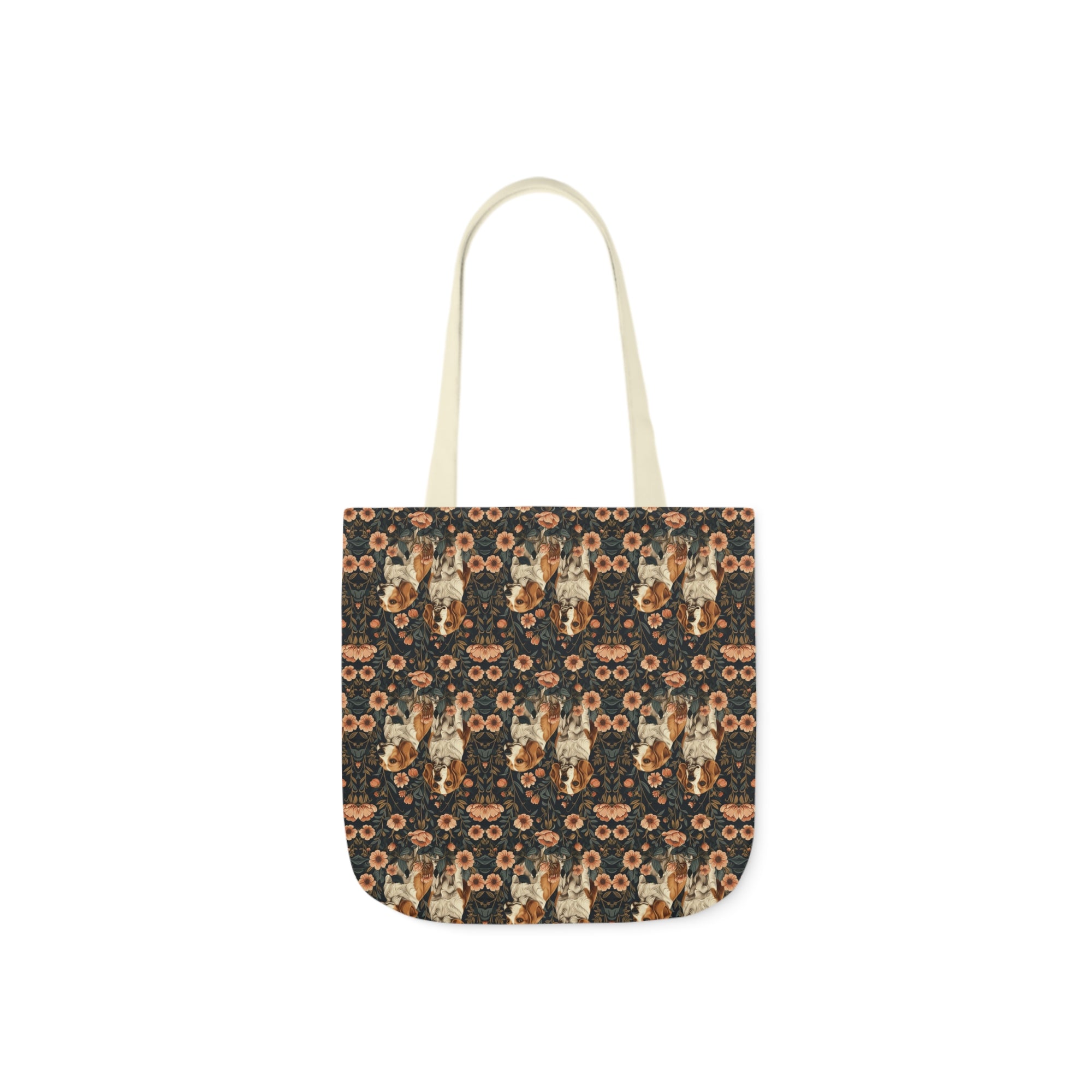 Beagle Blossom Bonanza Canvas Tote Bag