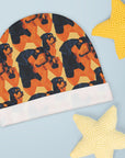 Rottweiler Chic Pawsitivity Baby Beanie