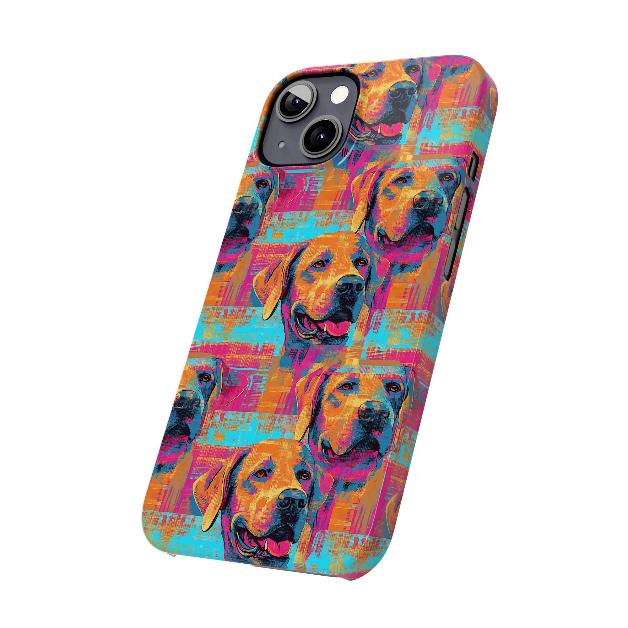 Rustic Charm Labrador Chic Slim Phone Cases