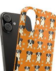 Boxer Blissful Chic Canine Slim Phone Cases