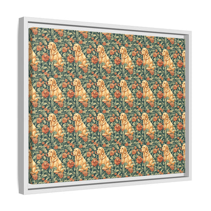 Blooming Goldie Glam Matte Canvas, Framed