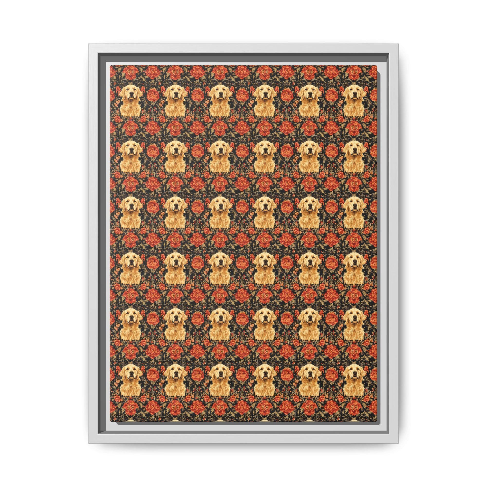 Golden Pawsatronic Tapestry Matte Canvas, Framed