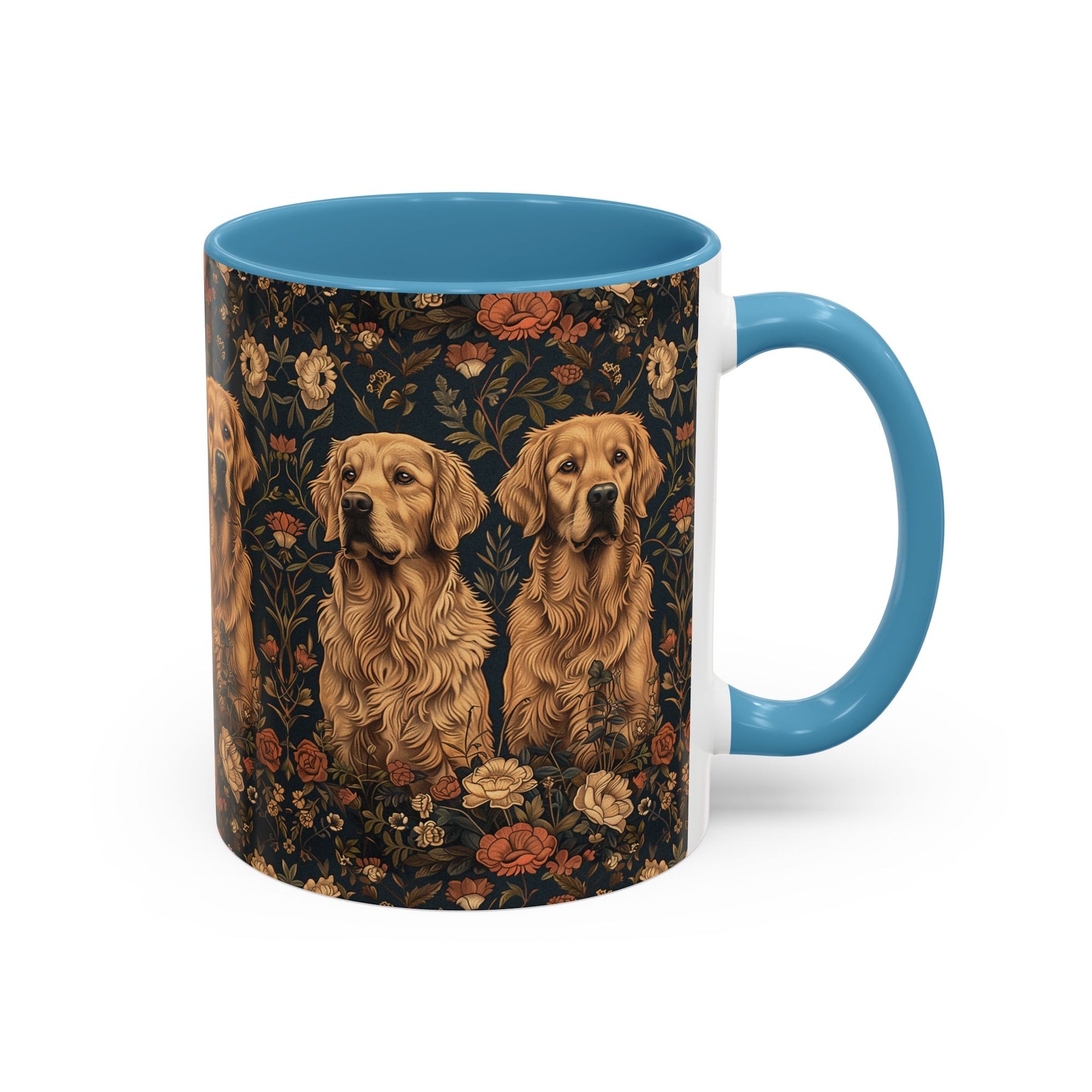 Fanciful Golden Paradise Blossom Accent Coffee Mug