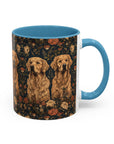 Fanciful Golden Paradise Blossom Accent Coffee Mug