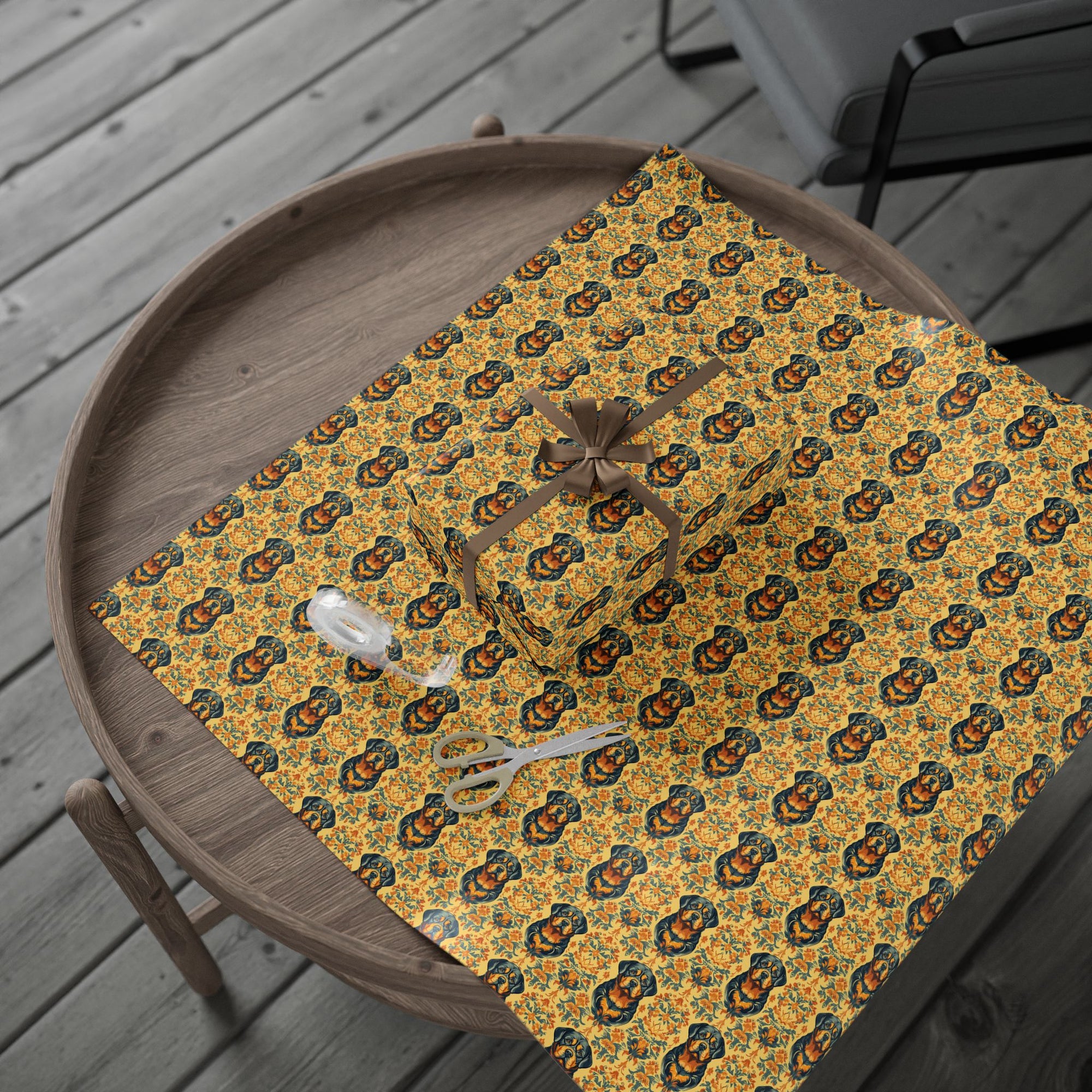 Royal Rottie Regalia Wrapping Paper