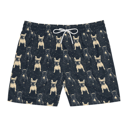 Frenchie Celestial Soar Men's Mid-Length Swim Shorts