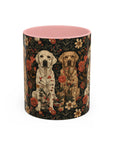 Blossoming Labradors Bouquet Accent Coffee Mug