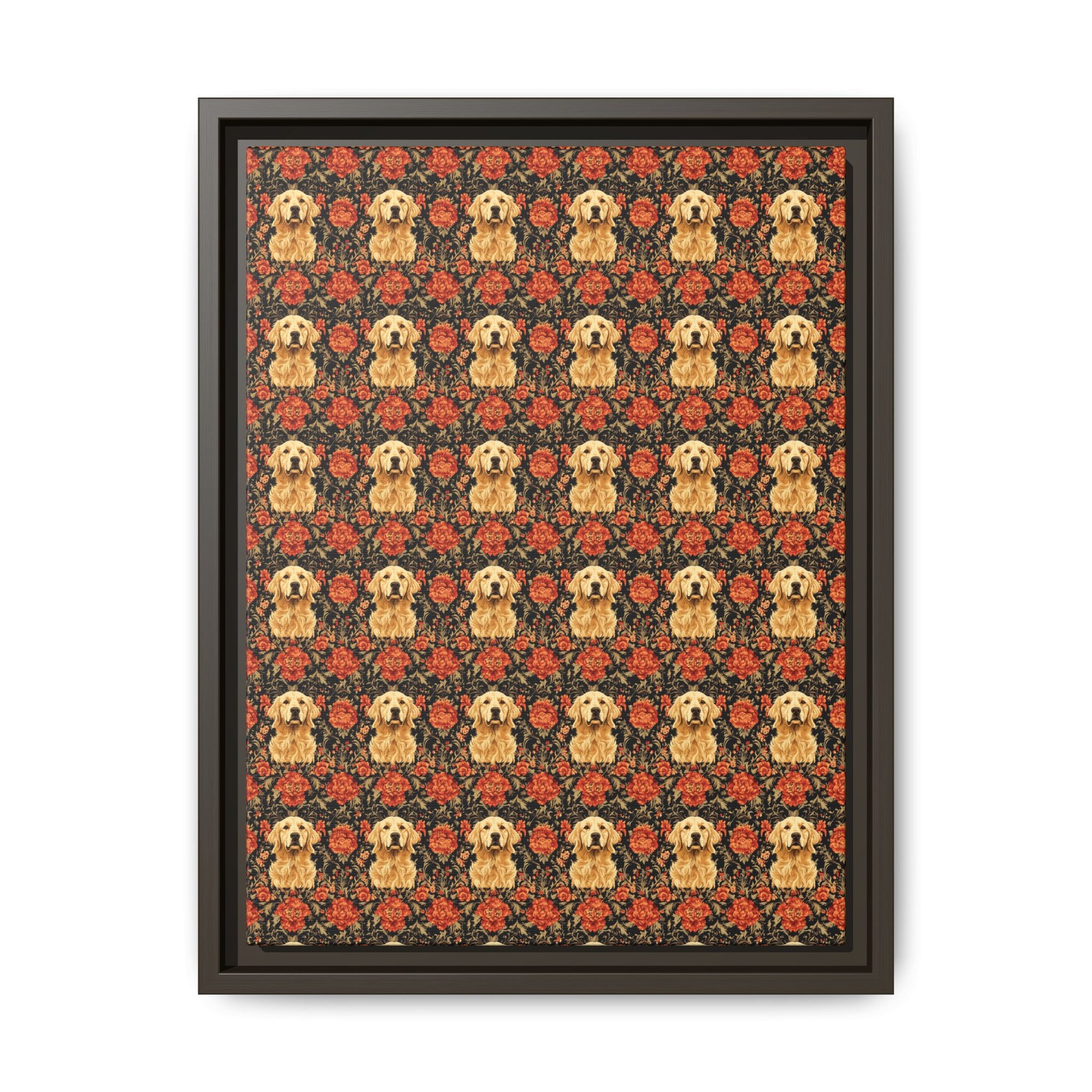 Golden Pawsatronic Tapestry Matte Canvas, Framed