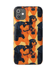 Rottweiler Chic Pawsitivity Slim Phone Cases