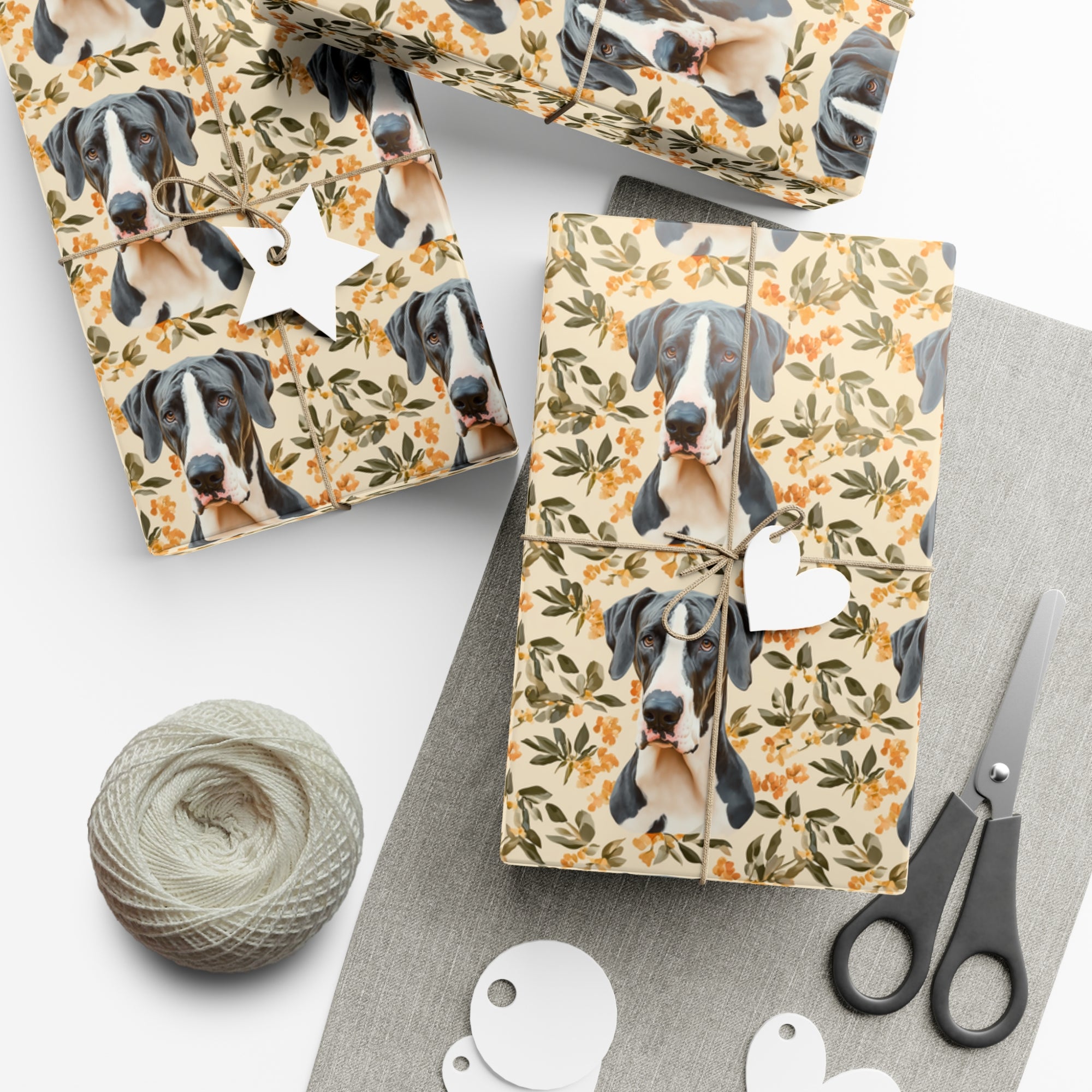 Majestic Great Dane Meadow Gift Wrap Papers