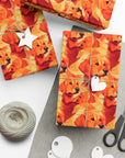 Golden Glamour Paws Gift Wrap Papers