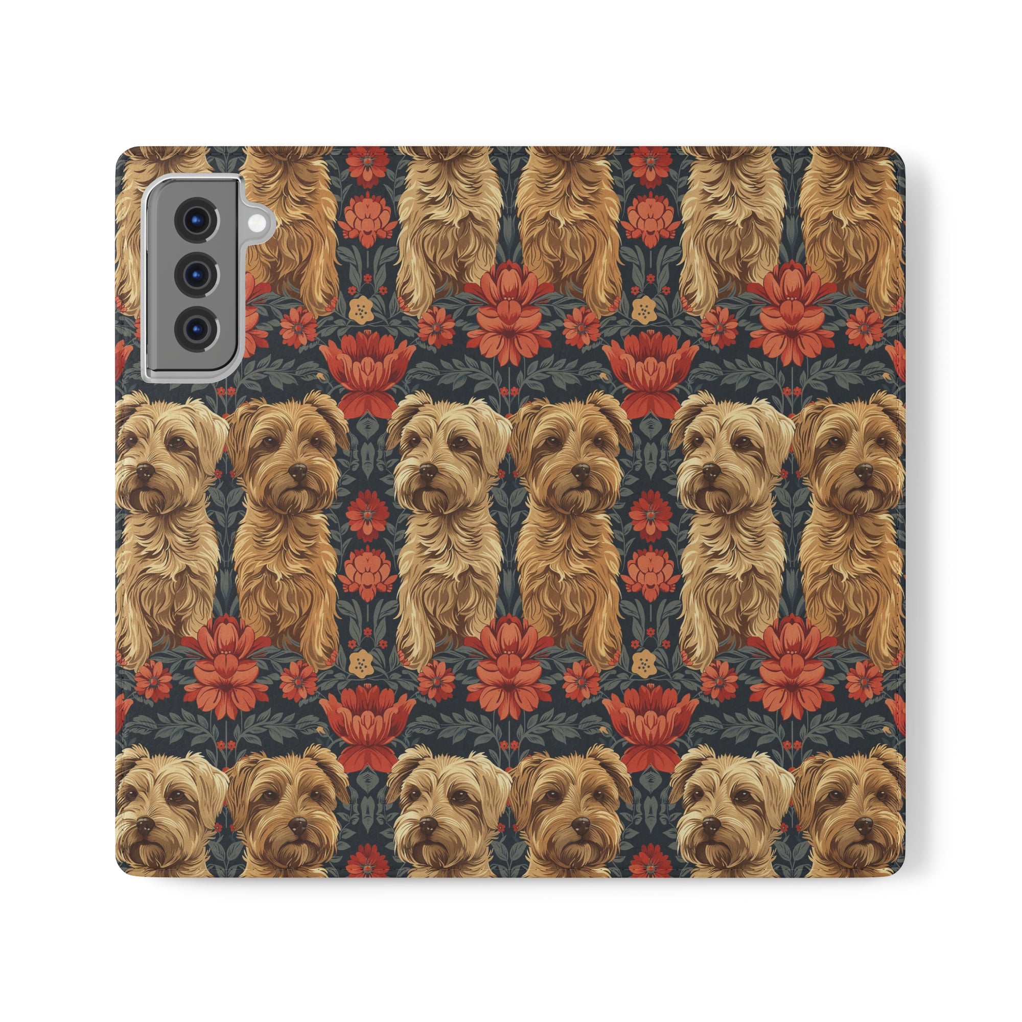 Yorkie Charm Twins Flip Cases