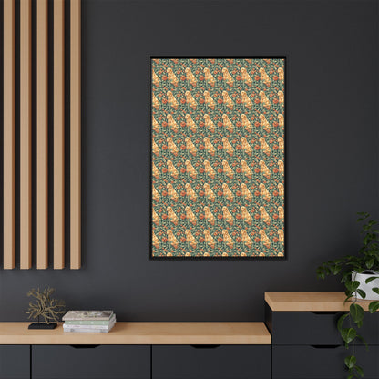 Blooming Goldie Glam Matte Canvas, Framed