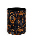 Modern Rottweiler Royalty Accent Coffee Mug