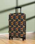 Dapper Dachshund Noir Glow Luggage Cover