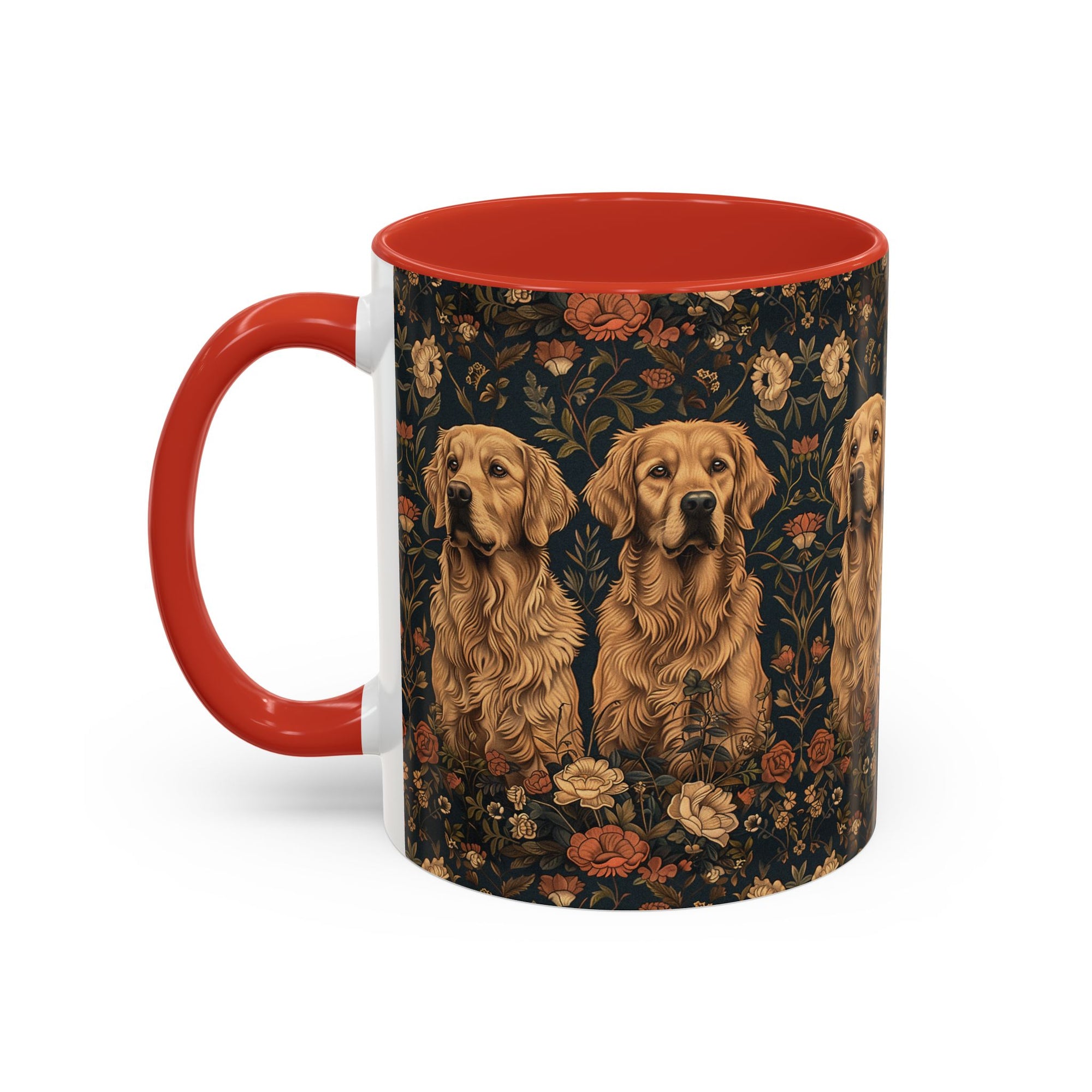 Fanciful Golden Paradise Blossom Accent Coffee Mug