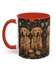 Fanciful Golden Paradise Blossom Accent Coffee Mug