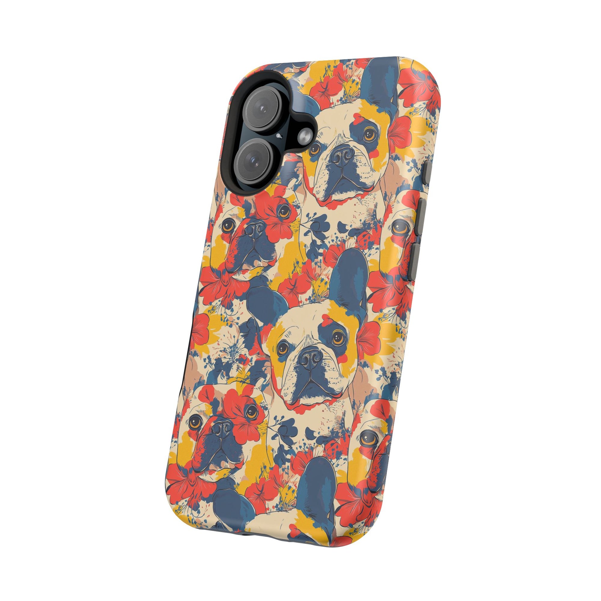 Bloom Pup Frenchietastic Splatter Magnetic Tough Cases