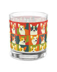 Corgi Chic Popart Pup Rocks Glass