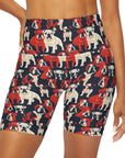 Bulldoggy Bliss Chomper High Waisted Yoga Shorts