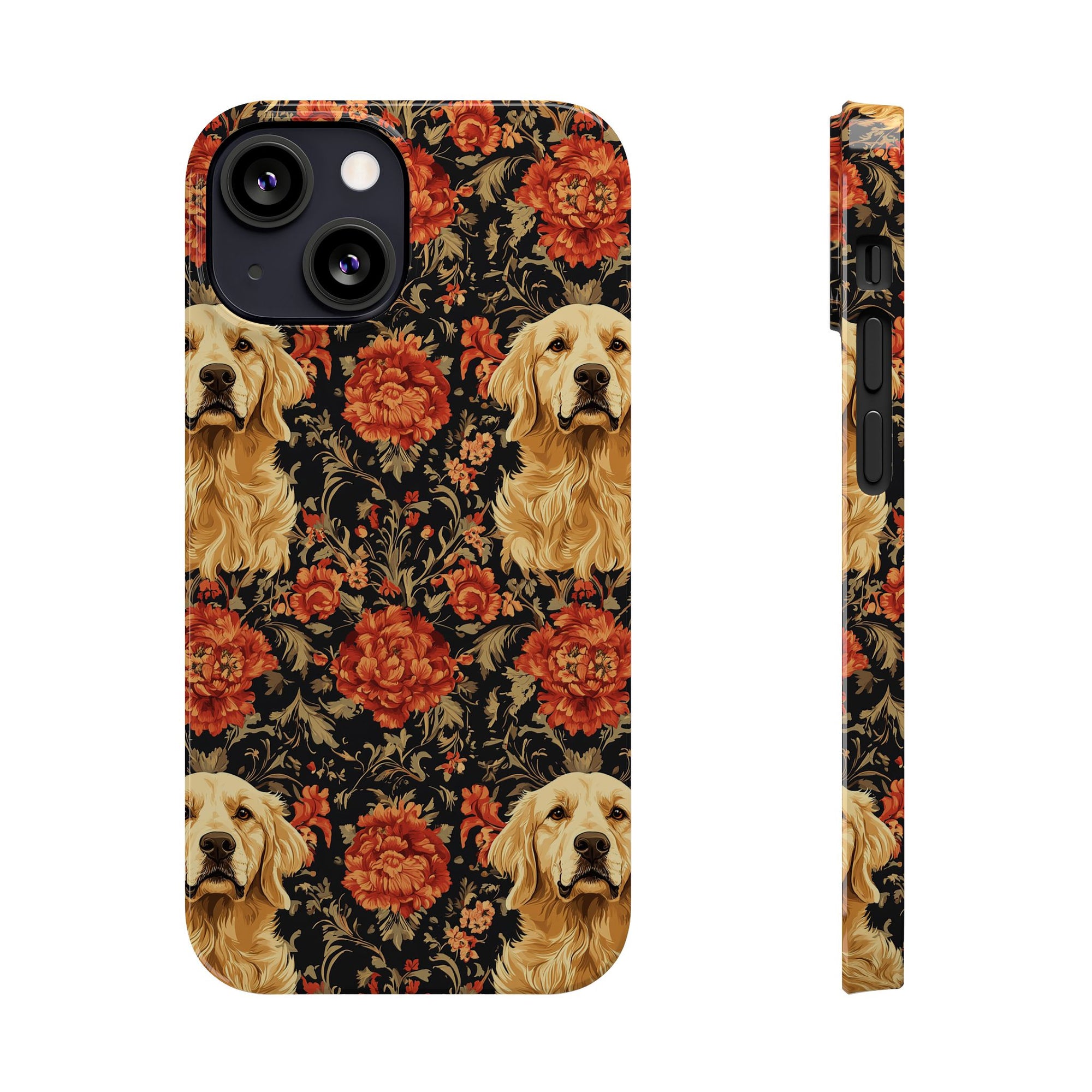 Golden Pawsatronic Tapestry Slim Phone Cases