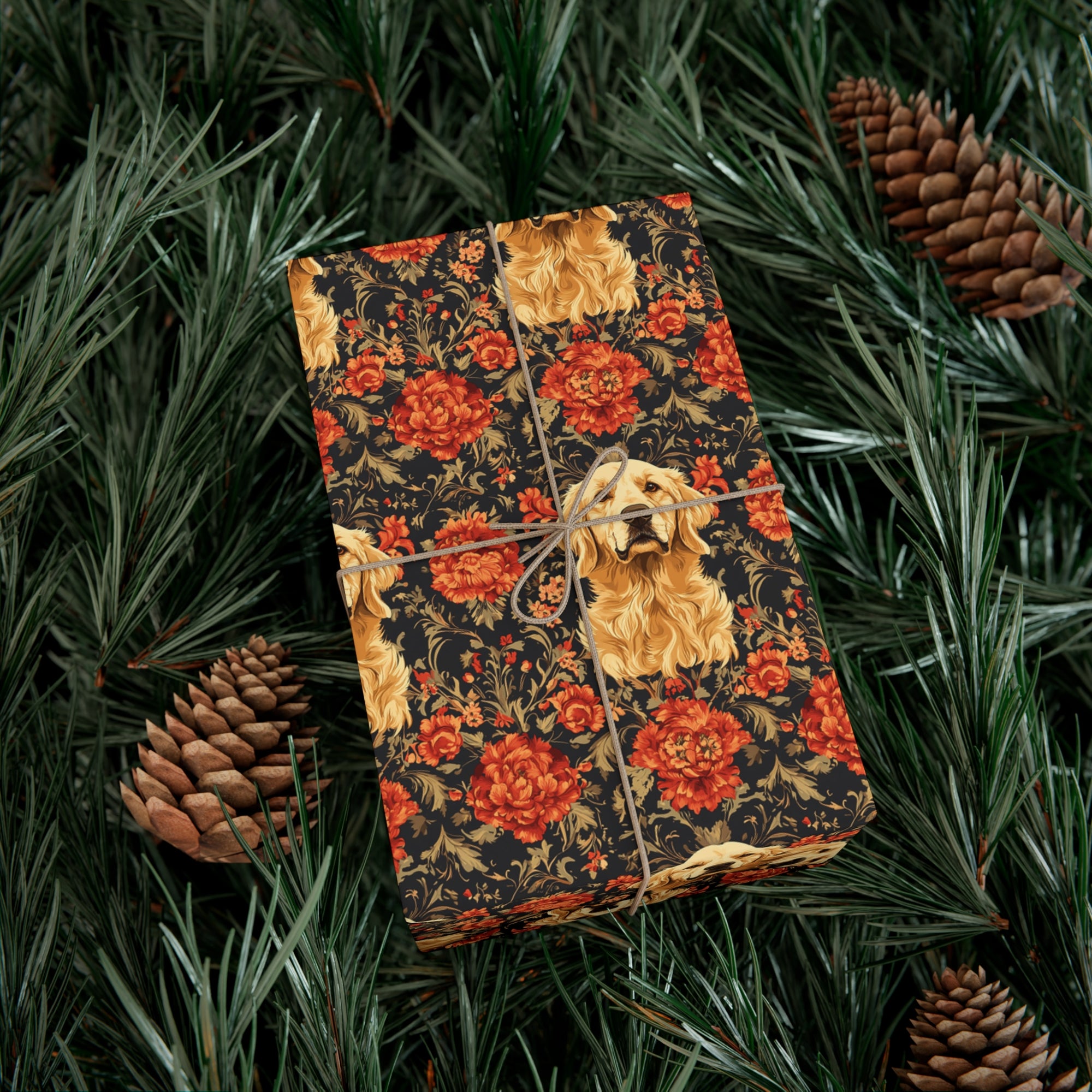 Golden Pawsatronic Tapestry Gift Wrap Papers