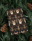 Nighttime Corgi Glow Stride Gift Wrap Papers