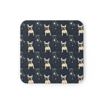 Frenchie Celestial Soar Cork Back Coaster