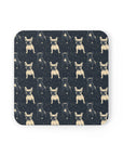 Frenchie Celestial Soar Cork Back Coaster