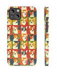 Corgi Chic Popart Pup Slim Phone Cases