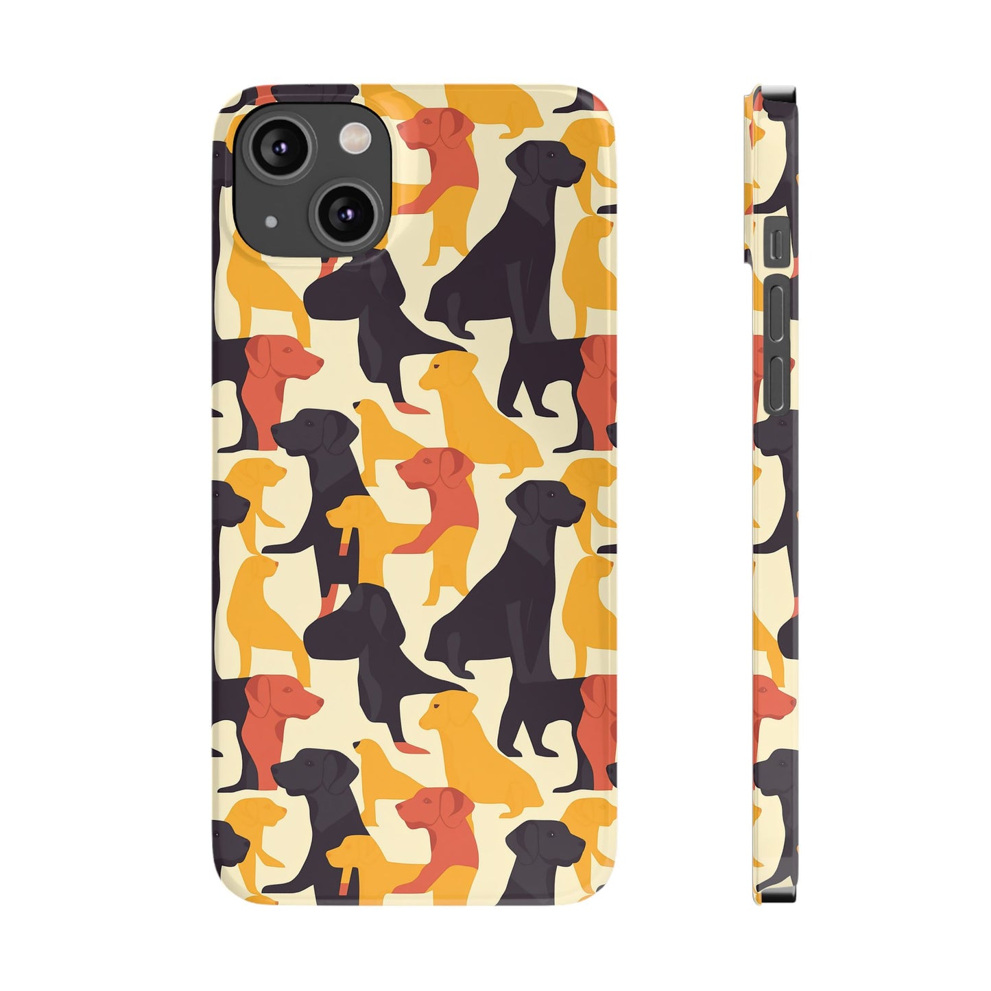 Modern Charm Labrador Chic Slim Phone Cases