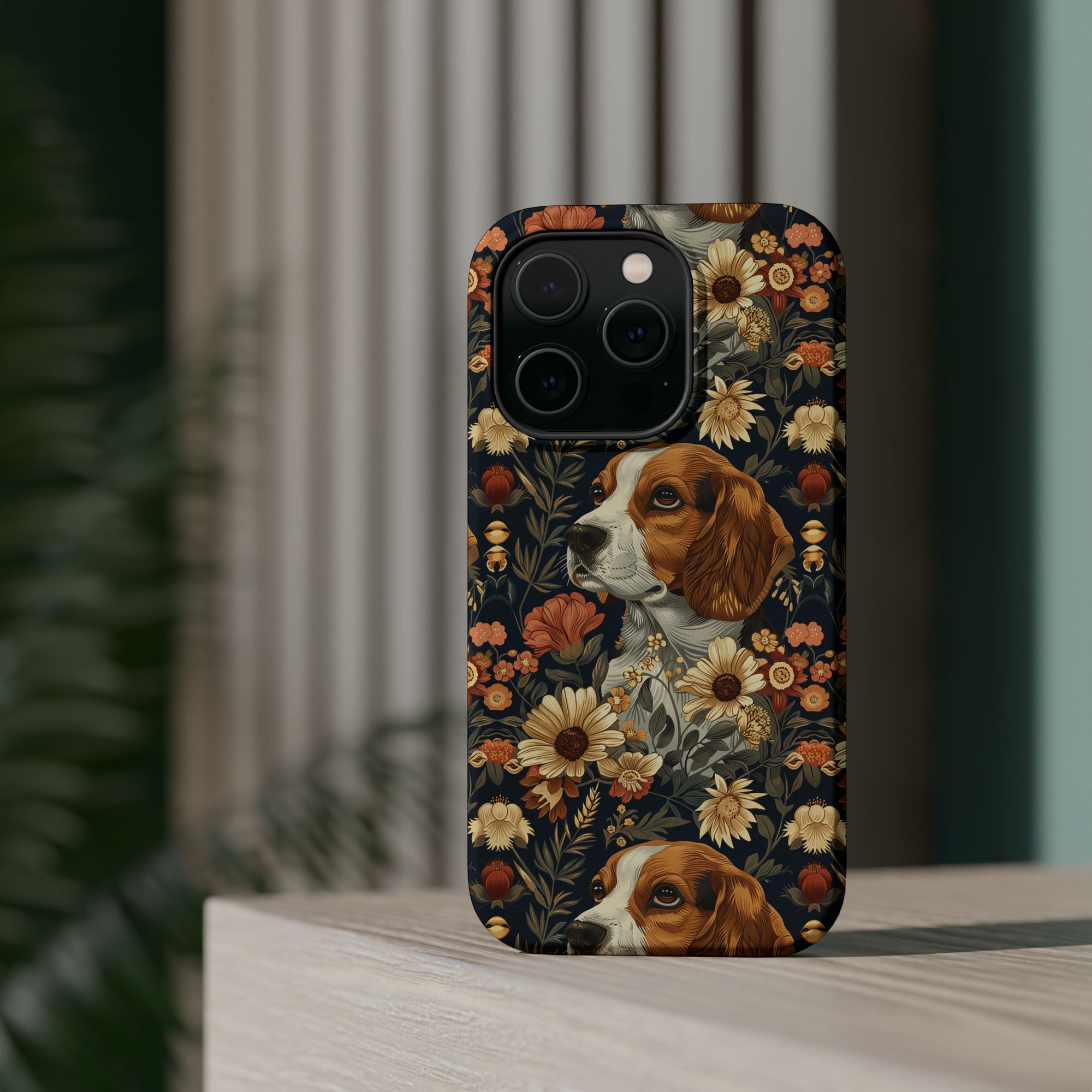 Beagle Blossoms Magnetic Tough Cases