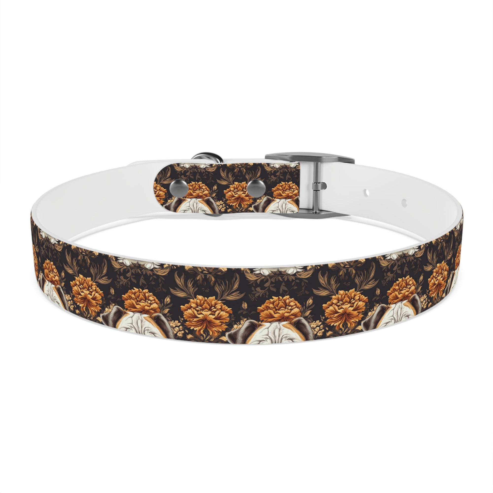 Bloomingly Bulldogistic Bouquet Dog Collar