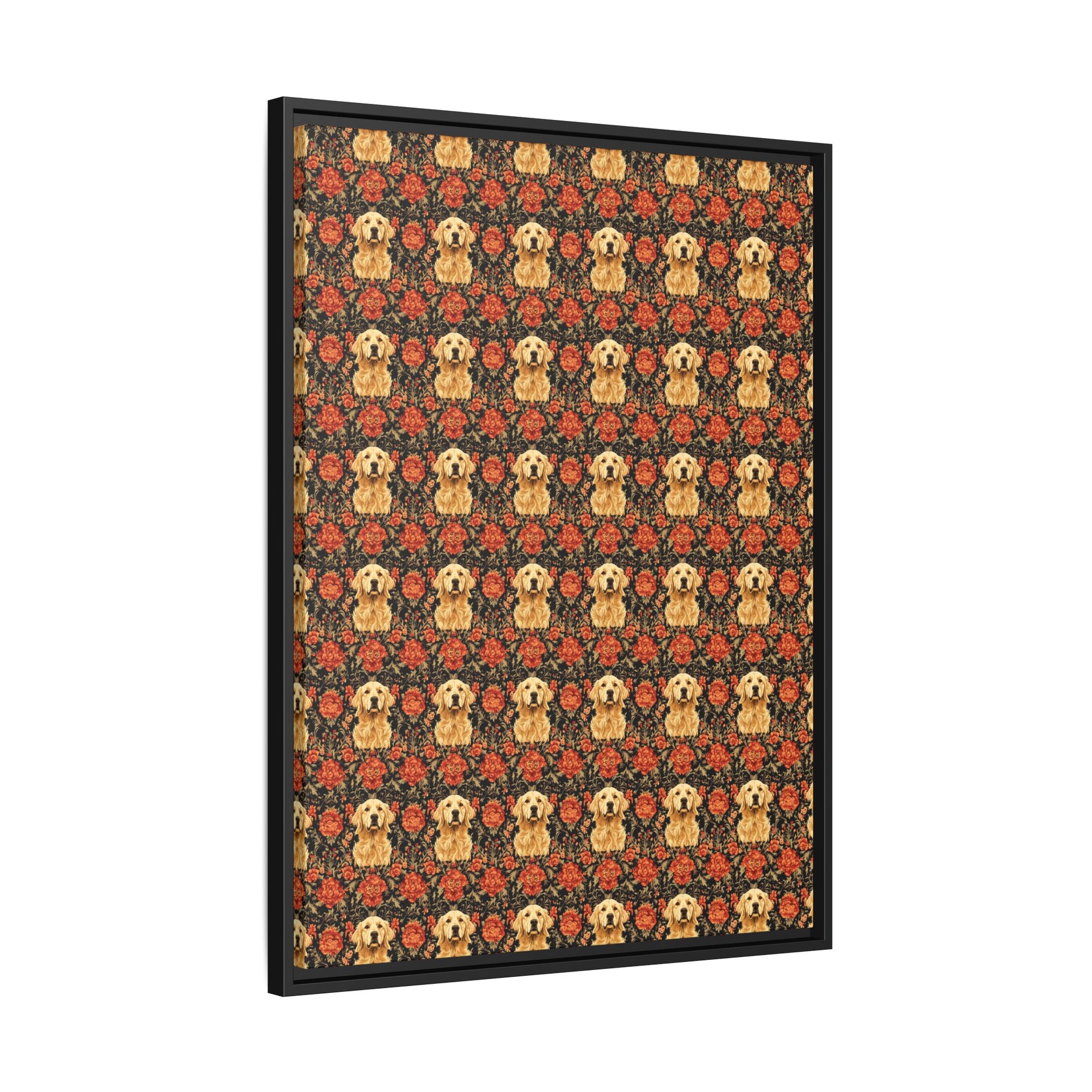 Golden Pawsatronic Tapestry Matte Canvas, Framed