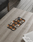 Bloomingly Bulldogistic Bouquet Slim Phone Cases