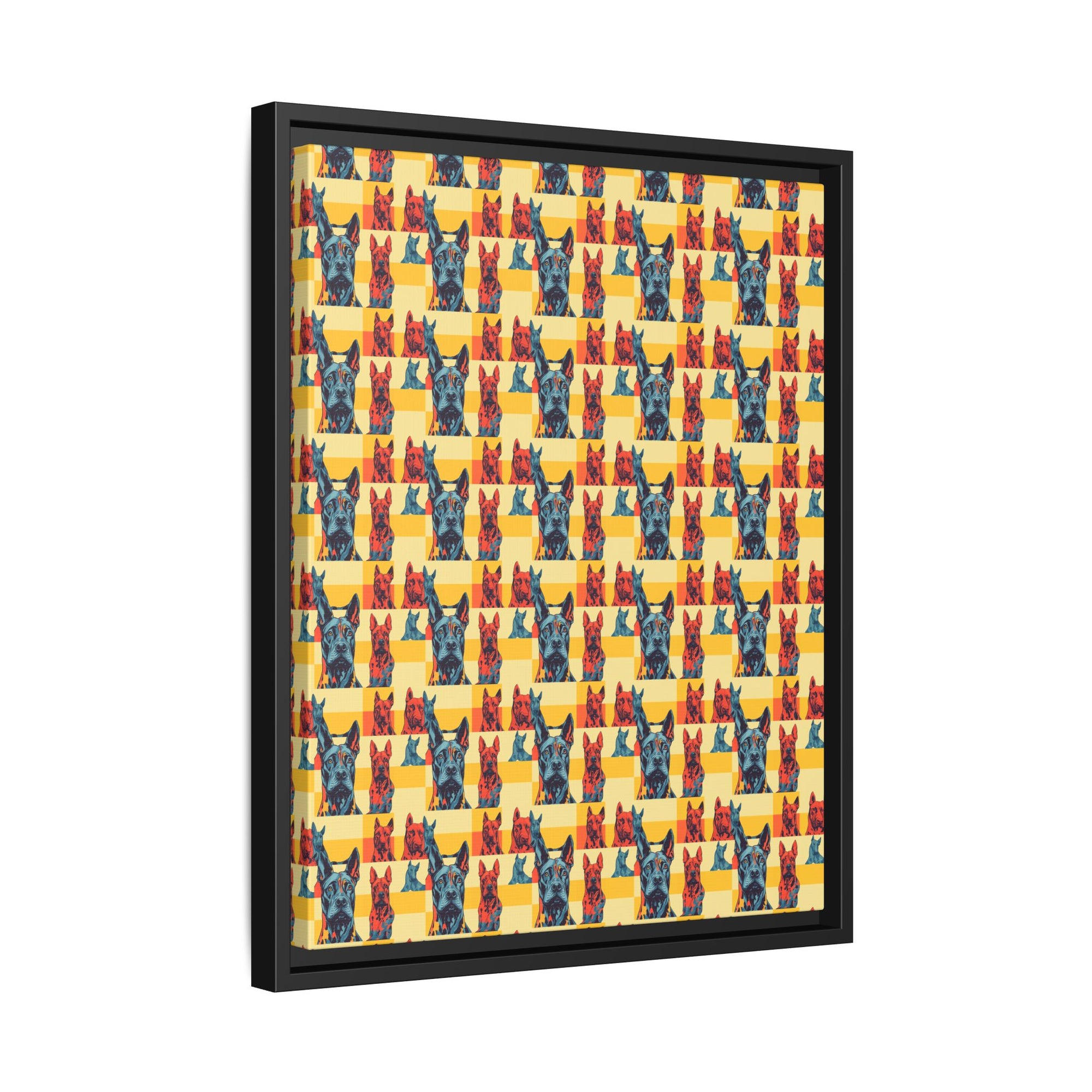 Dane-tastic Marvelous Mutt Mode Matte Canvas, Framed