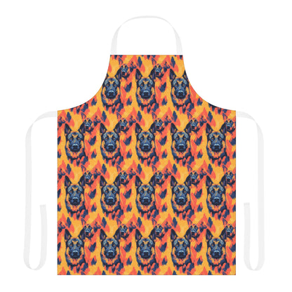 Impressionistic German Shepherds Apron