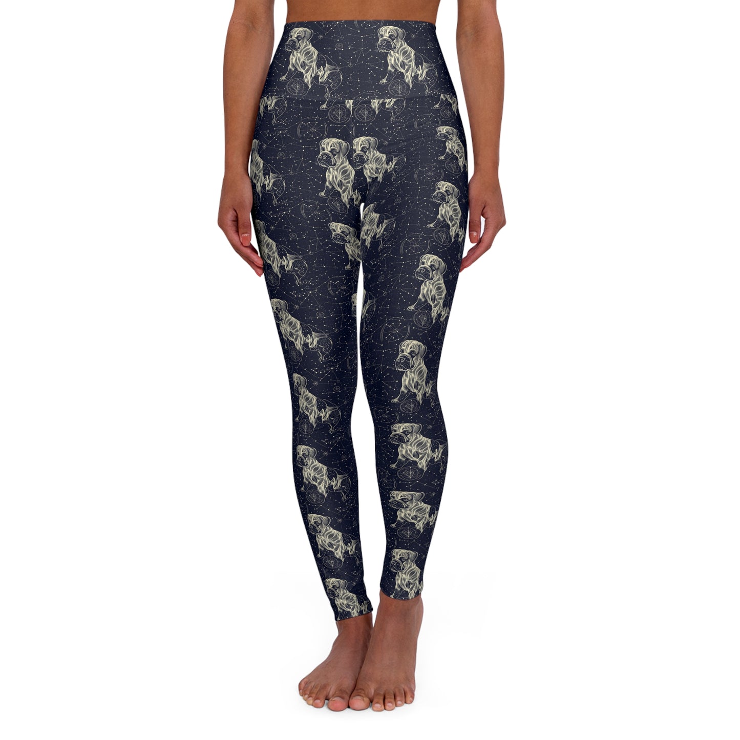 Celestial Boxer Bliss High Waisted Yoga Leggings