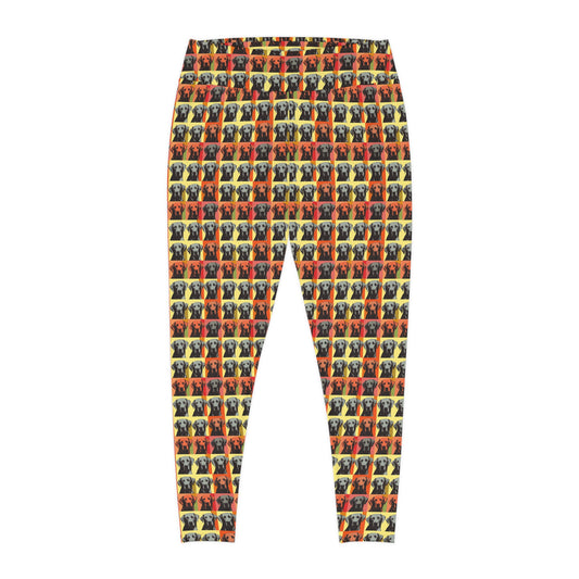 Whimsical Warhol Labrador Plus Size Leggings