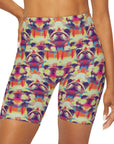 Glitchy Bulldog Blitz High Waisted Yoga Shorts