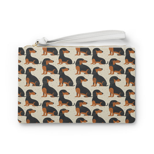 Whimsical Dachsund Dreamcatcher Clutch Bag