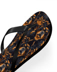 Modern Rottweiler Royalty Flip Flops